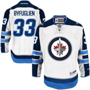 Kinder Winnipeg Jets Eishockey Trikot Dustin Byfuglien #33 Reebok Weiß Auswärts